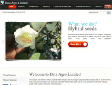 Tablet Screenshot of dataagrolimited.com